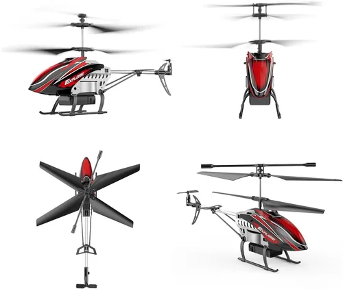 Miniatura 7 de BUSSGO Helicóptero RC, helicóptero de control remoto para niños con 30 minutos de vuelo (2 baterías), modos de luz LED 7+1, sujeción de altitud