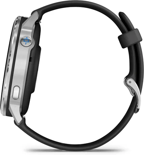 Miniatura 6 de Garmin D2™ Air X15, reloj inteligente de aviador versátil con GPS, linterna LED, características de salud y fitness, clima de aviación, Plateado