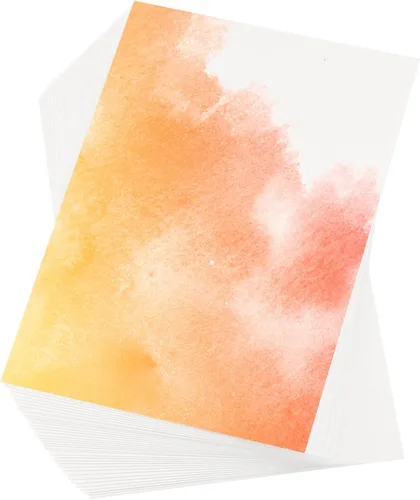 Miniatura 7 de PATIKIL 100 piezas de papel de acuarela de algodón puro de 140 lb/300 GSM, papel de pintura para colorear de agua, pintura de arte, acuarela