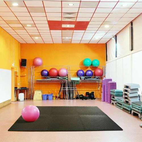 Miniatura 2 de Febyyer Tapete de espuma suave entrelazado – Juego de 20 azulejos protectores de suelo de gimnasio, alfombrillas de ejercicio EVA rompecabezas