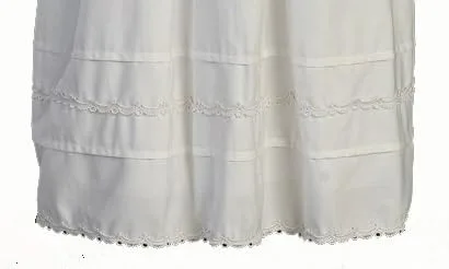 Miniatura 4 de Girls White Cotton Christening Gown with Bonnet Set - Baby or Infant Girls Christening Dress