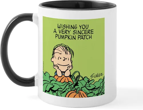 Miniatura 84 de CafePress Sincere Pumpkin Patch Mug Taza de café de cerámica de 11 oz (11.0 fl oz)