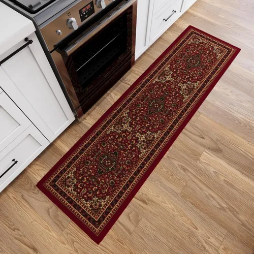 Miniatura 14 de Ottomanson Alfombra de 5 x 6,6 pies para sala de estar, alfombra oriental para dormitorio - alfombra grande para piso antideslizante y duradera