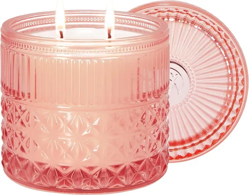 Miniatura 8 de Vela de Rosa Silvestre, Velas de Regalo para el Día de la Madre para Mujeres, Vela de Lujo en Frasco para Aromatizar el Hogar, Cera de Soja Natural
