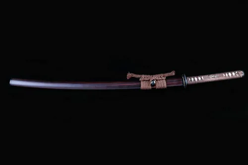 Miniatura 10 de Handforged Samurai Katana Sword - Damascus/1060/1095 High Carbon Steel, Full Tang, Iron Tsuba, Solid Wood Saya - Real Functional Sharp Blade for