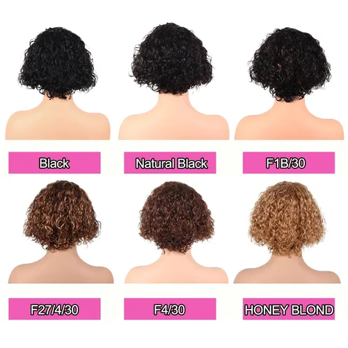 Miniatura 6 de Pelucas de cabello humano rizado profundo, parte lateral, encaje frontal precortado, encaje frontal para usar y llevar, peluca sin pegamento