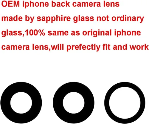 Miniatura 3 de Juego de 2 lentes de repuesto originales para cámara trasera para iPhone 11 Pro Max y iPhone 11 Pro con adhesivo preinstalado y kit de herramientas
