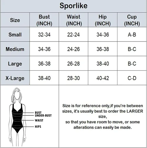 Miniatura 2 de SPORLIKE Traje de baño de cintura alta para mujer con tirantes de volantes