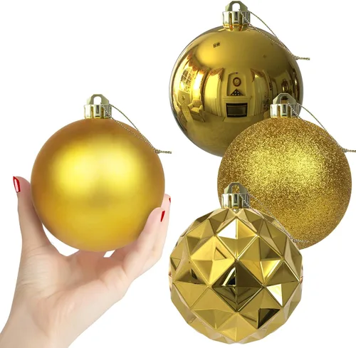 Miniatura 188 de Bolas de Navidad Grandes de 3.2" en Azul Bebé - Adornos para Árbol de Navidad, Bolas Colgantes Inastillables para Cumpleaños, Halloween, Boda
