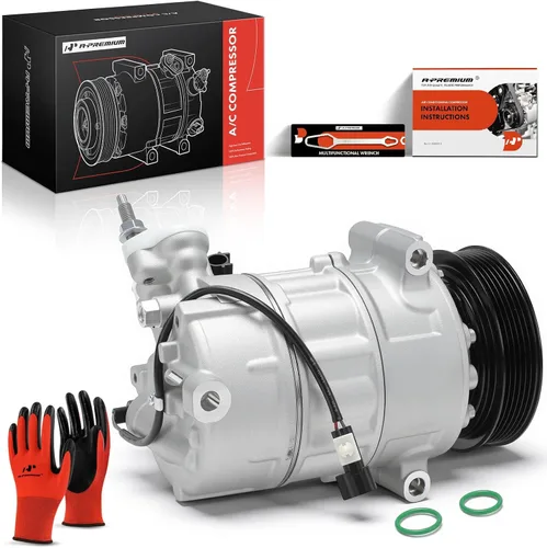 Miniatura 10 de A-Premium Compresor de CA con embrague compatible con Volvo XC60 2015-2017, XC90 2017-2019, S60 2.0L 2017-2018, XC70 2015-2016, S80 S90 V60 V90 y más
