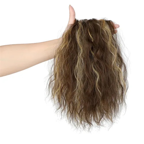 Miniatura 7 de Extensión de cola de caballo de garra de 18 pulgadas, extensiones de cabello lacio con clip, cola de caballo larga para mujer, extensiones de cola