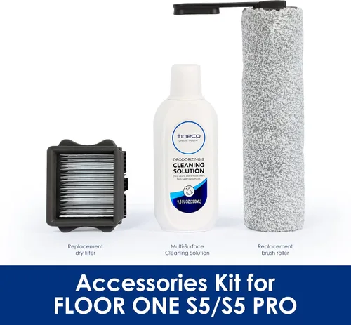 Miniatura 3 de Tineco Floor ONE S5 / iFLOOR 5 Breeze - Repuesto completo de trapeador de vacío inalámbrico, montaje HEPA y rodillo de cepillo y solución de 9.5 fl