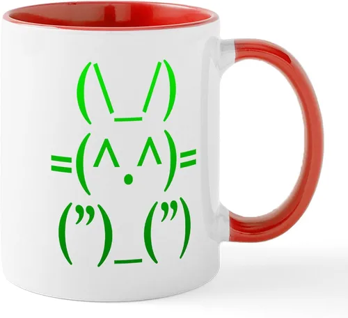 Miniatura 82 de CafePress Ascii - Taza de café de cerámica, taza de té, 11 onzas