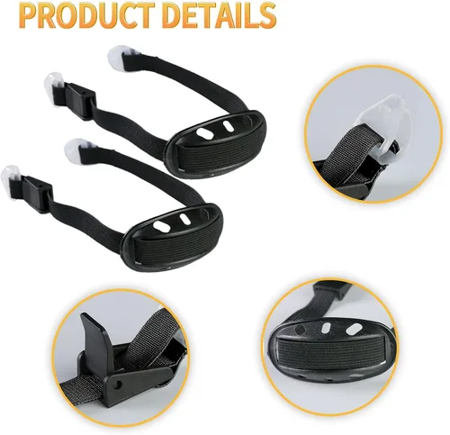 Miniatura 7 de Hoypeyfiy 4 correas universales para casco de barbilla, correas de nailon para casco de seguridad con mentón, accesorios de casco de construcción
