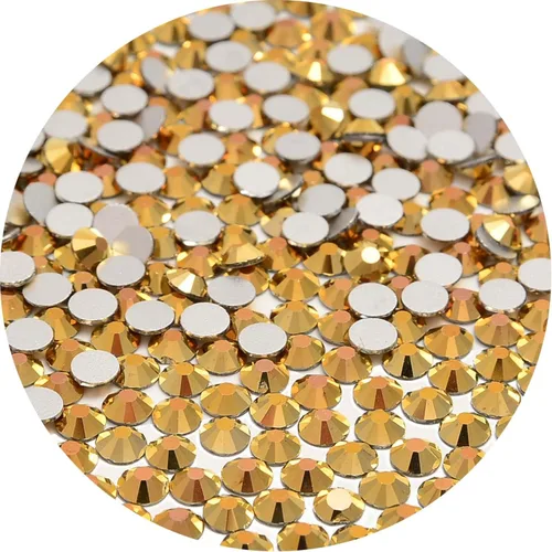 Miniatura 14 de NCB 288 diamantes de imitación de cristal redondos para arte de uñas, con parte trasera plana, para hacer accesorios de bricolaje, zapatos, ropa