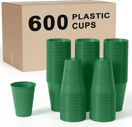 Miniatura 19 de Party Solids Vasos de plástico negros - 12 onzas, paquete de 100