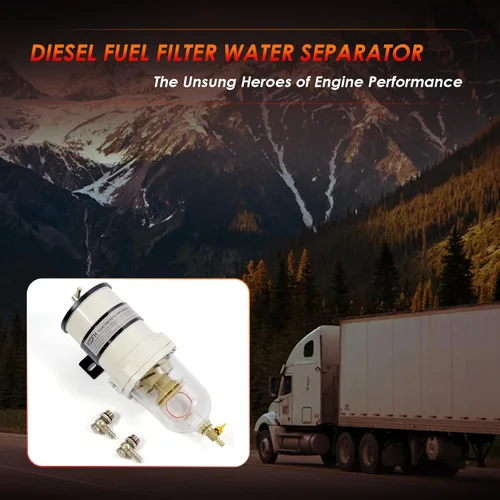 Miniatura 7 de Filtro de combustible marino diésel mejorado Turbina separador de agua SERIE 900 900FH 90GPH ｜ Con válvula de giro manual ｜ Compatible con camiones