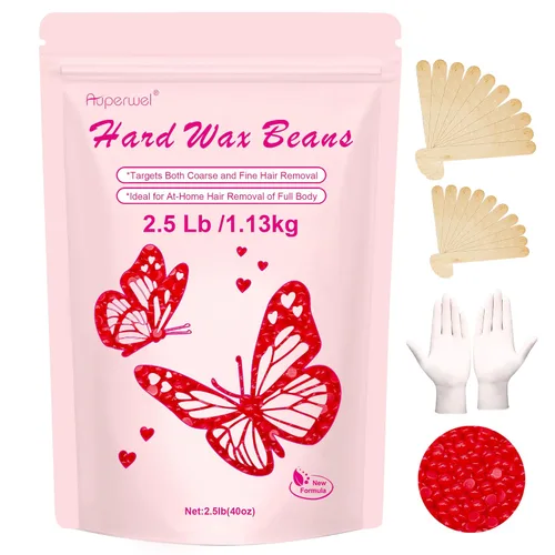 Miniatura 13 de Cuentas de cera de 2.5 libras, cuentas de cera dura adecuadas para bikini brasileño y cabello grueso, cera dura para piel sensible para depilación
