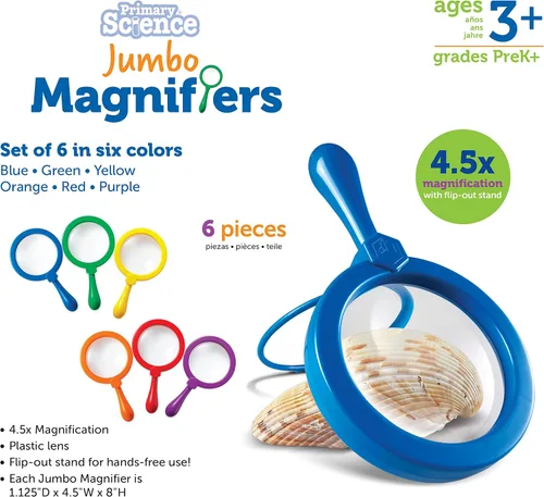 Miniatura 6 de Lupas tamaño jumbo de Learning Resources, juego de 6