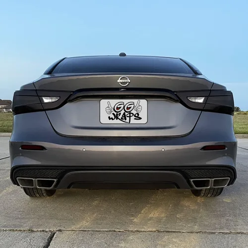 Miniatura 5 de SlickMod Superposición de Vinilo Negro Mate para Eliminación de Cromado para Nissan Maxima 2016-2022 Moldura Trasera del Maletero (Negro Brillante)