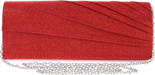 Miniatura 4 de Damara Womens Pintuck Flap Crossbody Triángulo Evening Party Purse