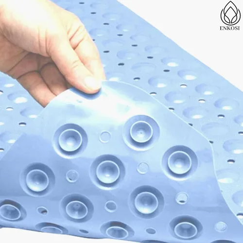 Miniatura 2 de ENKOSI Tapete de baño antideslizante, extra largo de 40 x 16 pulgadas, tapete antideslizante grande para bañera y ducha con ventosas y agujeros