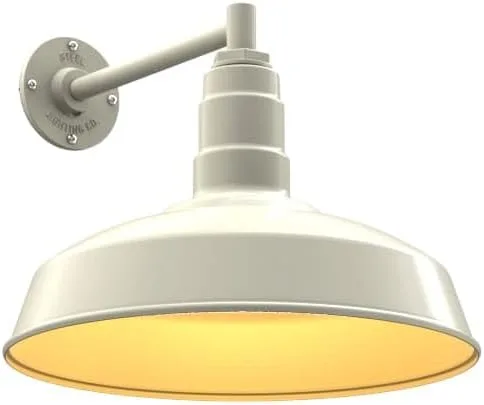 Miniatura 61 de Steel Lighting Co. Gardena - Luz de granero Montaje en pared al aire libre Cúpula de 16 pulgadas Cuello de cisne de 16 pulgadas Luz