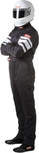 Miniatura 5 de RaceQuip 120005RQP Serie 120 1 Pc Traje de Conducción SFI 3.2A/5 Negro/Blanco Grande