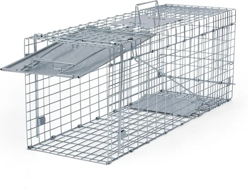Humane Way Trampa Plegable de 32 Pulgadas para Animales Vivos Humanitaria - Trampas Seguras para Todos los Animales - Mapaches, Gatos, Marmotas,