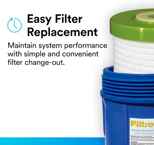 Miniatura 6 de Filtrete Filtro de agua de repuesto ranurado para toda la casa de gran capacidad 4WH-HDGR-F01, paquete de 1, para uso con sistema 3WH-HD-S01