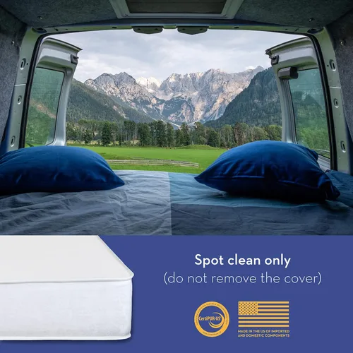 Miniatura 5 de Colchón tamaño individual para caravana, colchón de espuma viscoelástica de 6 pulgadas, certificado CertiPUR-US, para un sueño cómodo, colchones