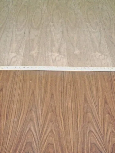 Miniatura 2 de Chapa de madera de nogal 48" x 96" con respaldo laminado fenólico grado A (HPL)