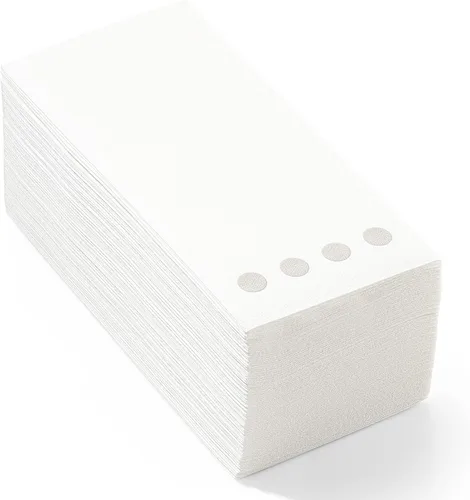 Miniatura 6 de Paquete de 100 toallas de mano de papel para invitados con sensación de lino, toallas de papel desechables súper absorbentes para baño, fiesta