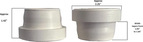 Miniatura 2 de Juego de dos parachoques de escalera blanca para escaleras de piscina
