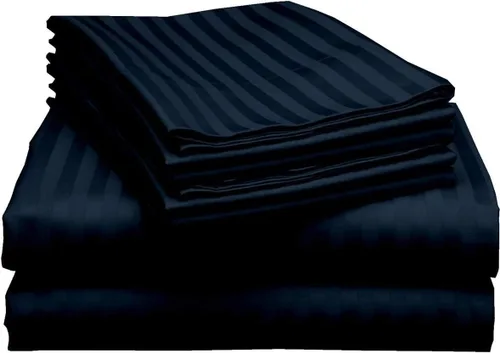 Miniatura 6 de Mattress-Homes Juego de sábanas tamaño Queen de 6 piezas, colección Hotel Luxury, 100% algodón egipcio, sábana bajera ajustable de 18 pulgadas