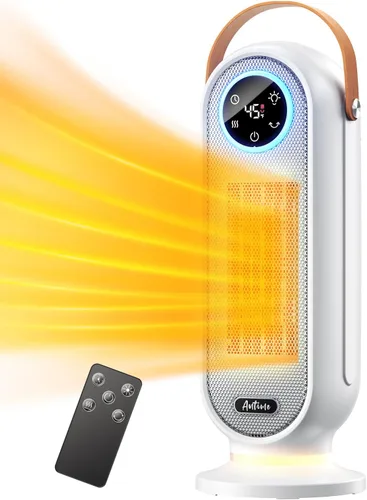 Calentadores de espacio para uso en interiores, calentador eléctrico portátil de 16 pulgadas para oficina, calentador de espacio de calentamiento