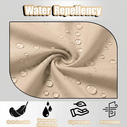 Miniatura 4 de TOSHE Delantal de cocina de algodón resistente a las gotas de agua con delantal ajustable para mujer con bolsillos, 10 opciones de color, delantal