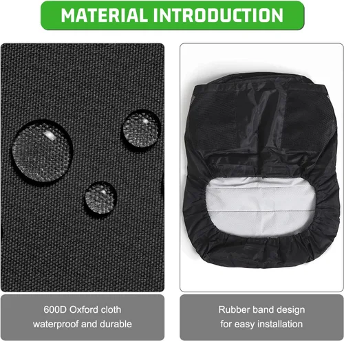 Miniatura 8 de Funda de asiento para cortacésped, funda de asiento de tractor Oxford de poliéster 600D resistente con superficie acolchada acolchada, funda