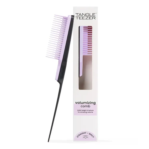 Tangle Teezer El peine voluminizador definitivo, peine con dientes de dos niveles para volumen y textura, y todo tipo de cabello, lila y negro