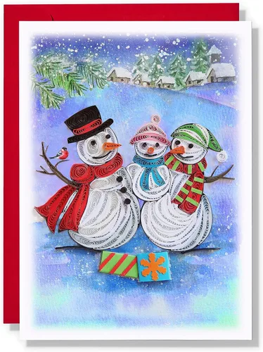 Miniatura 7 de Tarjeta de Navidad con velas, tarjeta de felicitación de flores de Navidad, para mamá, papá, abuela, amigo, jefe, compañero de trabajo