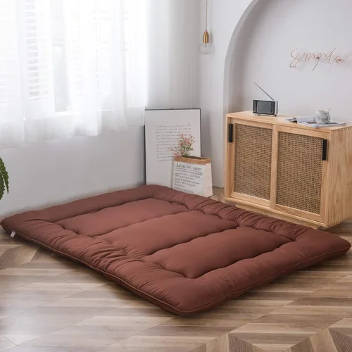 Miniatura 34 de MAXYOYO - Colchón de piso japonés, colchón tipo futón, colchón de tatami grueso, plegable, enrollable, colchón para niños y niñas, para dormitorio
