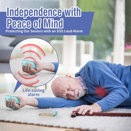 Miniatura 4 de Safe Sound - Alarma personal de 2 unidades de sirena de 140 db, llavero de luz estroboscópica, dispositivos de seguridad para mujeres, hombres