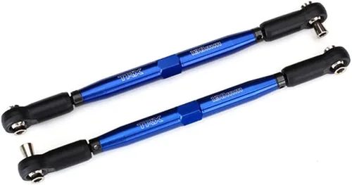 Traxxas Tra7748X Dedo de enlaces, X-Maxx (TUBES anodizado azul, aluminio 7075-T6, más fuerte que el titanio) (6.181 in) (2)/extremos de la varilla