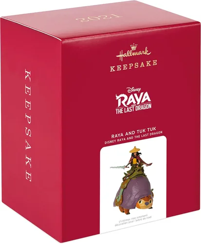 Miniatura 3 de Hallmark Keepsake Adorno de Navidad 2022, Raya de Disney y El Último Dragón Raya y Tuk Tuk