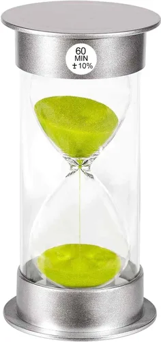 Miniatura 17 de Temporizador de arena de 1 minuto, reloj de arena de plástico de 1 minuto, reloj de arena pequeño de un minuto, temporizador de cristal de arena Azul
