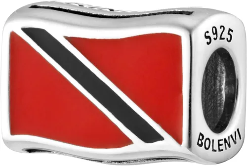 Miniatura 59 de Bolenvi Banderas Travel Country, dijes para el día de la madre, plata de ley 925 para pandora y pulseras o collares similares, joyería para mujeres