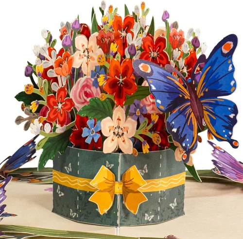 Miniatura 10 de Paper Love Frndly - Tarjeta desplegable 3D para el día de la madre, la mejor mamá del mundo, para madre, esposa, cualquier persona, 100% reciclada