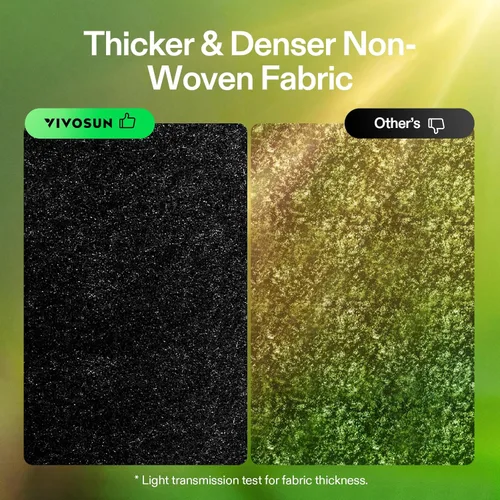 Miniatura 8 de VIVOSUN - Paquete de 5, 1 galón, bolsas para cultivar de tela no tejida gruesa resistente con asas Negro