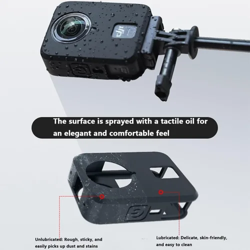 Miniatura 8 de Funda protectora para DJI Osmo 360, Funda de silicona Funda Protector para DJI OSMO 360 Accesorios (negro)
