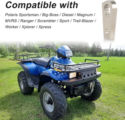 Miniatura 4 de Palanca de cambio de marcha atrás de acero mejorada compatible con Polaris Sportsman 355 400 500 Big-Boss Magnum Scrambler Sport Trail-Blazer Worker